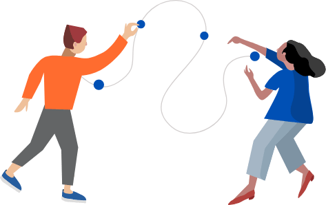 imagen de hombre y mujer jugando